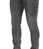 Dolce & Gabbana Grey Washed Cotton Slim Fit Men Denim Jeans