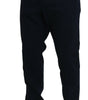 Dolce & Gabbana Blue Cotton Dress Formal Men Pants