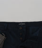 Dolce & Gabbana Blue Cotton Dress Formal Men Pants