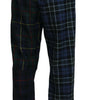 Dolce & Gabbana Multicolor Checkered Wool Men Jogger Pants