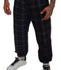 Dolce & Gabbana Multicolor Checkered Wool Men Jogger Pants