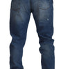 Dolce & Gabbana Blue Washed Skinny Cotton Denim Jeans