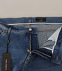 Dolce & Gabbana Blue Washed Skinny Cotton Denim Jeans