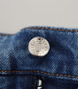Dolce & Gabbana Blue Washed Skinny Cotton Denim Jeans