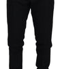 Dolce & Gabbana Black Wool Chino Dress Formal Pants
