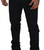 Dolce & Gabbana Black Wool Chino Dress Formal Pants