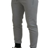 Dolce & Gabbana Gray Polyester Sweatpants Jogger Pants