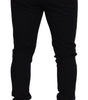 Dolce & Gabbana Black Wool Horseshoe Jogger Pants