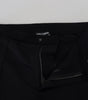 Dolce & Gabbana Black Wool Horseshoe Jogger Pants