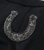Dolce & Gabbana Black Wool Horseshoe Jogger Pants