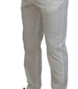 Dolce & Gabbana White Cotton Skinny Chino Pants