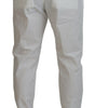Dolce & Gabbana White Cotton Skinny Chino Pants
