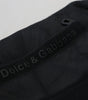 Dolce & Gabbana Black Polyester Skinny Jogger Men Pants