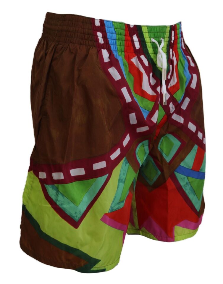 Short de bain imprimé multicolore Dsquared² style boxer