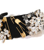 Dolce & Gabbana Black Crystal White Hair Parrucchiera Headband Diadem