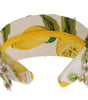 Dolce & Gabbana Yellow Lemons Sicily Crystal Diadem Tiara Headband