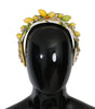 Dolce & Gabbana Yellow Lemons Sicily Crystal Diadem Tiara Headband