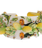 Dolce & Gabbana Yellow Lemons Sicily Crystal Diadem Tiara Headband
