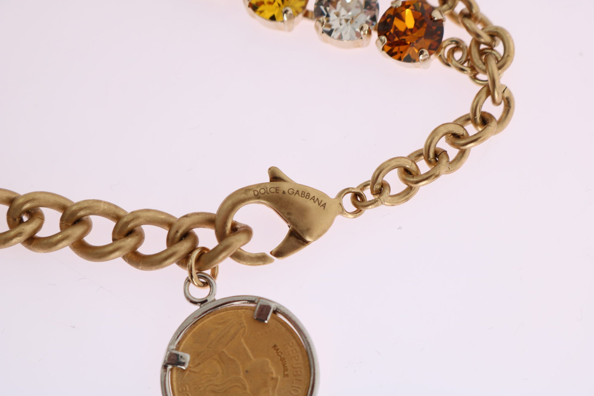 Collier élégant plaqué or Dolce &amp; Gabbana