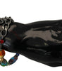 Dolce & Gabbana Multicolor Beaded Silver Chain Bracelet