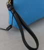 Dolce & Gabbana Blue Logo Print Hand Pouch Leopard Print Toiletry Bag