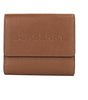 Portefeuille à pression Burberry Luna en cuir grainé tanné avec petite pochette à monnaie