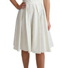 Dolce & Gabbana White Polka Dotted Cotton A-Line Dress
