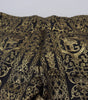 Dolce & Gabbana Black Gold Jacquard Dress Trouser Pants