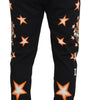 Dolce & Gabbana Black Orange Star Trousers Sport Pants