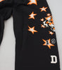 Dolce & Gabbana Black Orange Star Trousers Sport Pants