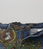 Dolce & Gabbana Blue Medal Print Slim Fit Cotton Jeans