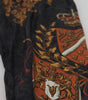 Dolce & Gabbana Gray Silk Baroque Crown Trousers Sport Pants
