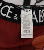 Dolce &amp; Gabbana Floral Red High Waist Leggings
