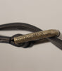Dolce & Gabbana Black Calf Leather Logo Brass Metal Buckle Belt