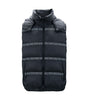 Versace Elegant Black Logo Band Vest with Detachable Hood