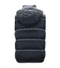 Versace Elegant Black Logo Band Vest with Detachable Hood