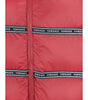 Élégant gilet rouge avec logo Versace et capuche amovible