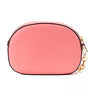 Michael Kors Jet Set Glam Tea Rose Leather Oval Crossbody Handbag Purse