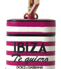 Étui pour Airpods en cuir fuchsia chic Dolce &amp; Gabbana