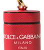 Étui élégant en cuir rouge pour Airpods Dolce &amp; Gabbana