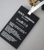 Dolce & Gabbana Black Silicone DG Logo Gold Brass Keychain