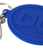 Porte-clés Dolce & Gabbana Chic en laiton et caoutchouc avec logo
