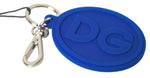 Porte-clés Dolce & Gabbana Chic en laiton et caoutchouc avec logo