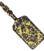 Dolce & Gabbana Multicolor Leopard Dauphine Leather DG Logo Luggage Tag