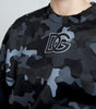 Dolce & Gabbana Black Camouflage Round Neck Sweatshirt Sweater