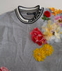 Dolce & Gabbana Gray DG Amore Queen Floral Pullover Sweater