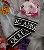 Dolce & Gabbana Gray DG Amore Queen Floral Pullover Sweater