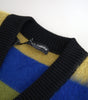 Dolce & Gabbana Multicolor Stripes V-neck Pullover Sweater