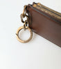 Portefeuille porte-monnaie élégant en cuir marron Dolce & Gabbana