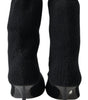 Dolce & Gabbana Elegant Black Viscose Mid-Calf Boots